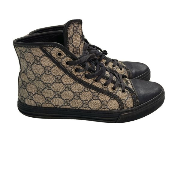 Gucci Other - GUCCI GG Supreme Canvas High Top Sneakers 309462 Size Gucci 7.5 US 8.5.